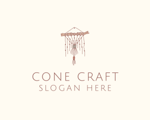 Branch Beads Macrame Curtain logo design