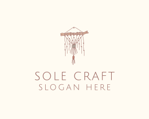 Branch Beads Macrame Curtain logo design