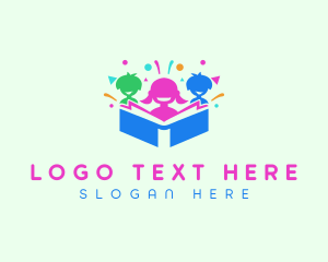 Literature - Kinder Learning Book logo design