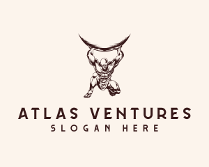 Strong Atlas Fitness logo design