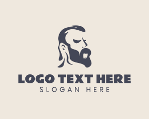 Grooming - Hipster Male Beard Grooming logo design