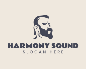 Guy - Hipster Male Beard Grooming logo design