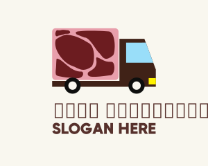 Livestock - Meat Truck Delivery logo design