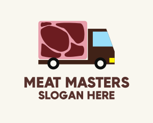 Meat Truck Delivery logo design