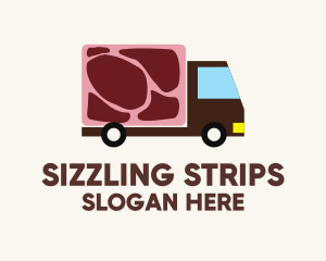 Bacon - Meat Truck Delivery logo design