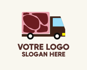 Delivery - Meat Truck Delivery logo design