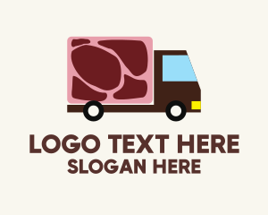 Sirloin - Meat Truck Delivery logo design