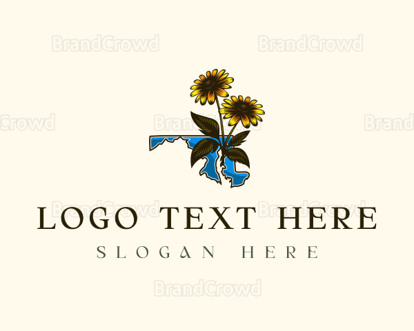 Maryland Nature Flower Logo