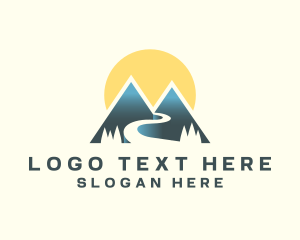 Sunset Mountain Path Logo