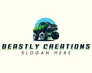 Automotive Monster Truck logo design