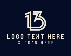 Years - Milestone Event Number 13 logo design