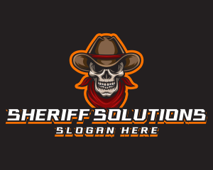 Cowboy Skull Gaming logo design