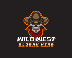 Cowboy Skull Gaming logo design