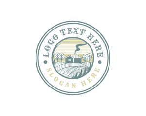 Land - Grass Field Farm logo design