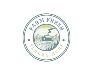 Grass Field Farm logo design