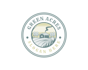 Grass Field Farm logo design