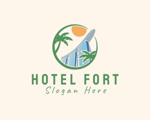 Singapore Hotel Landmark logo design