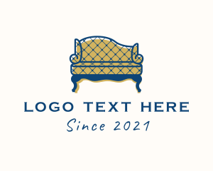 Love Seat - Sofa Furniture Upholstery logo design