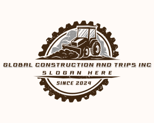 Demolition - Gear Bulldozer Machinery logo design