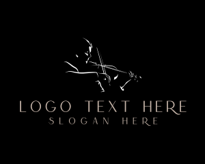 Instrument - Classical Violin Musician logo design