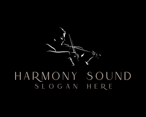 Musician - Classical Violin Musician logo design