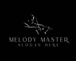 Musician - Classical Violin Musician logo design