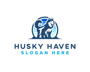 Husky - Husky Dog Training logo design