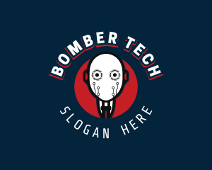 Cyborg Robot Tech logo design