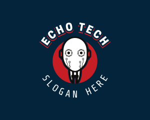 Cyborg Robot Tech logo design