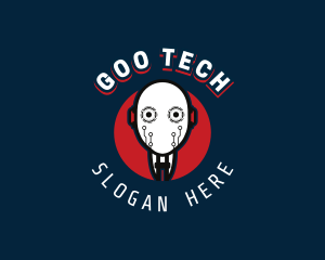 Cyborg Robot Tech logo design