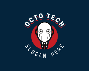 Cyborg Robot Tech logo design