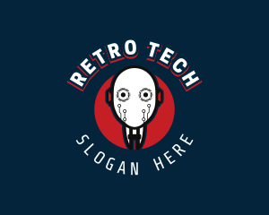 Cyborg Robot Tech logo design