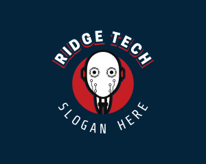 Cyborg Robot Tech logo design