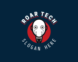 Cyborg Robot Tech logo design