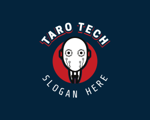 Cyborg Robot Tech logo design