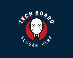 Cyborg Robot Tech logo design