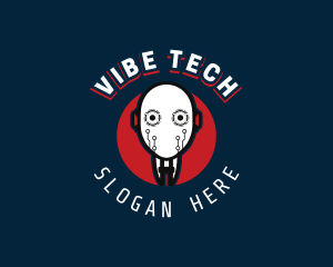 Cyborg Robot Tech logo design