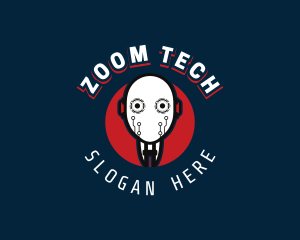 Cyborg Robot Tech logo design