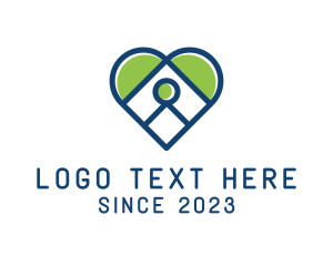 Health Center - Heart Social Worker logo design