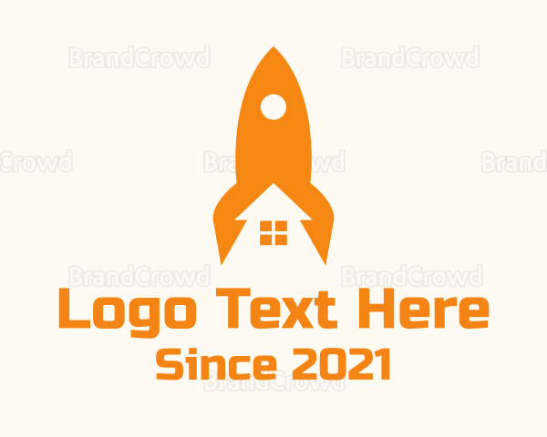 Orange Rocket House Logo