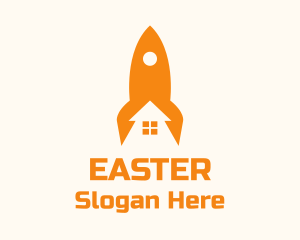 Orange Rocket House  Logo