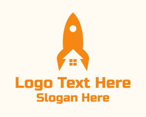 Orange Rocket House  Logo