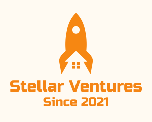 Orange Rocket House  logo design