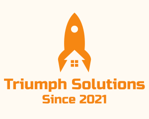 Realtor - Orange Rocket House logo design