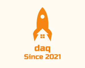 Orange Rocket House  logo design