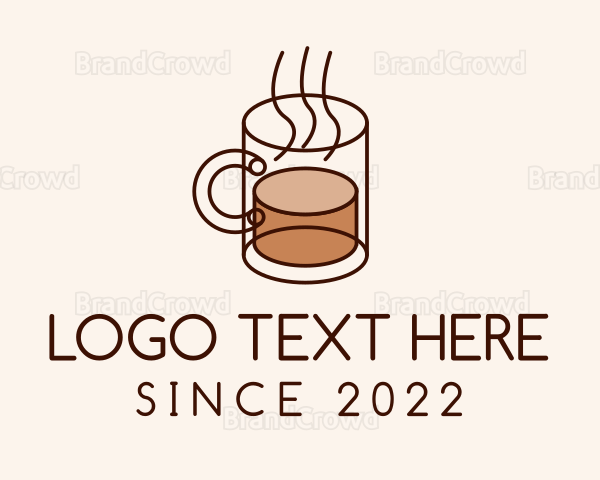 Hot Coffee Mug Logo