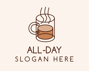 Hot Coffee Mug Logo