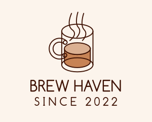 Hot Coffee Mug logo design