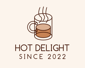 Hot Coffee Mug logo design