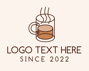 Coffee Time - Hot Coffee Mug logo design